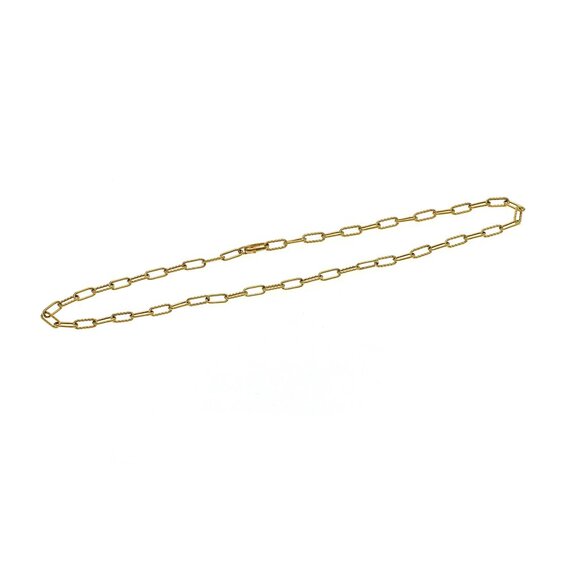 Auth David Yurman 18K Yellow Gold Madison 4 mm Chain Necklace Size 18" - Picture 3 of 5